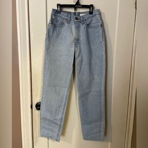 Levi's Light Blue High-Rise Straight Jeans